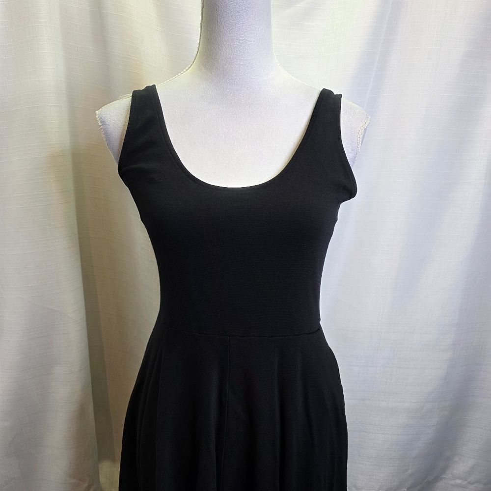 Leith Black Fit and Flare Sleeveless Midi Dress Size Medium - Picture 4 of 9